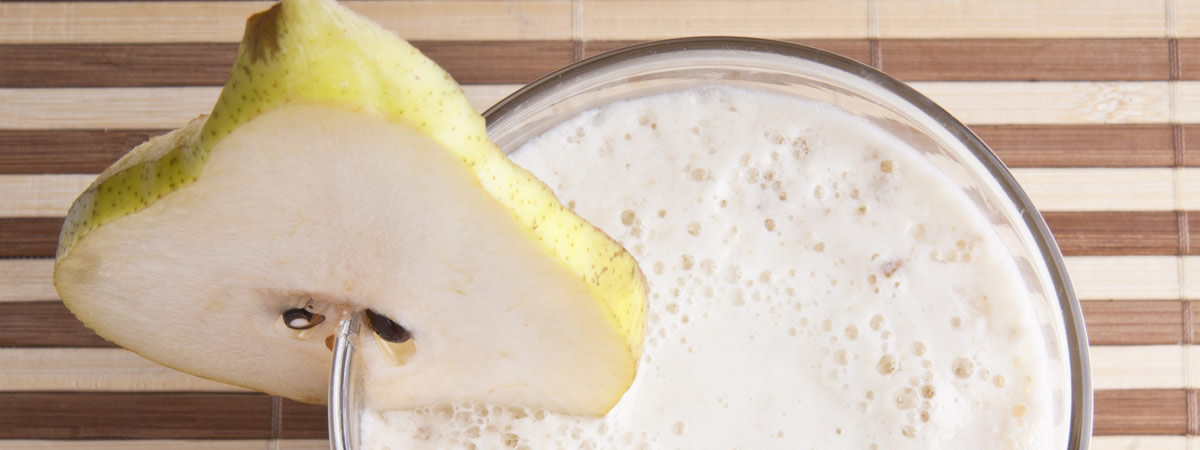 A pear smoothie